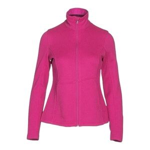 Spyder Endure Full Zip Mid Weight Stryke Pink Knit Fleece Jacket Women’s Size M